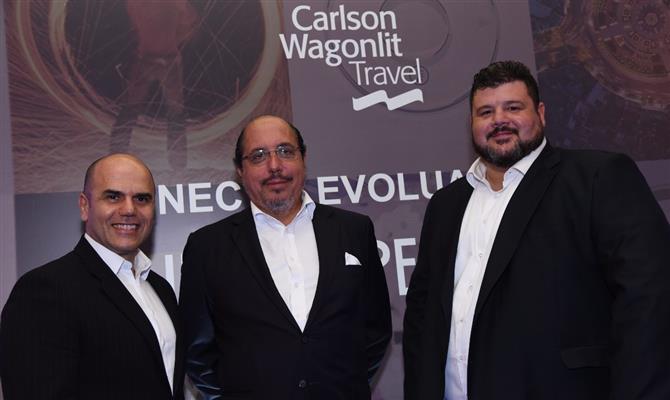 Nelson de Oliveira, Eduardo Rebello e Fernando Michellini, da CWT