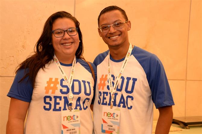 Artur Andrade, da PANROTAS, Airton Cabral Jr., da secretaria de Turismo de Fortaleza, e Jackey Guimarães, da Costa Verde Turismo