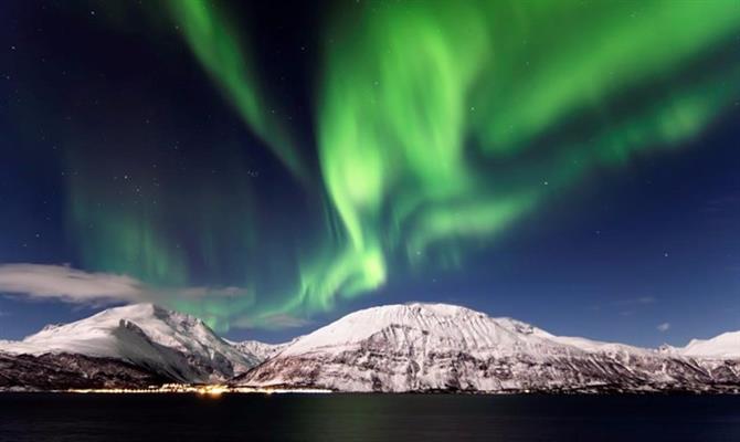 O fenômeno característico do norte da Terra visto de Tromsø