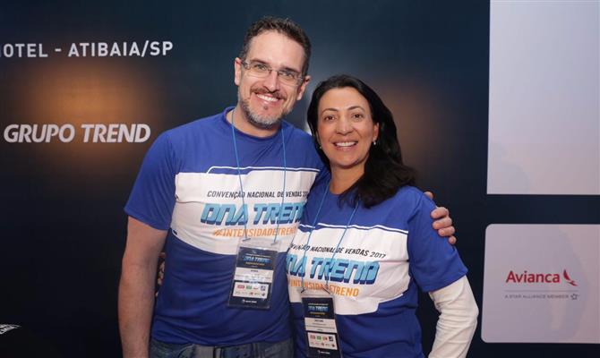 Dyogo Schroeder e Cristiane Jayme, diretores da Trend Corp e Trend Lazer, respectivamente