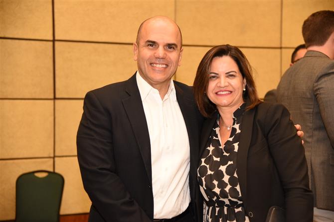 Nelson Oliveira (CWT) e Soely Oliveira (BCD Travel)