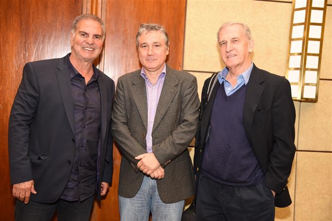 Carlos Alberto Sá (Voe Tur), Luiz Strauss (Promotional) e Décio Slomp (Avipam)