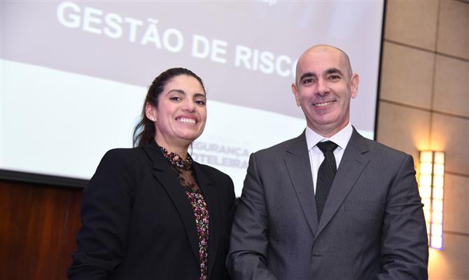 O diretor executivo do grupo THG, Heber Garrido, com a gerente de Marketing dos hotéis Transamérica, Angela Leandro