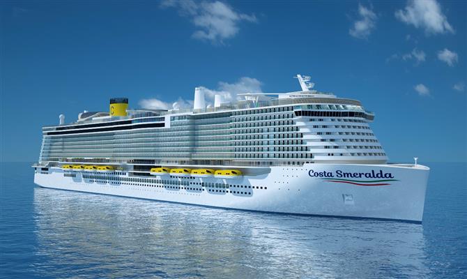 O Costa Smeralda é um dos novos 4 navios, e terá capacidade para 6,5 mil cruzeiristas