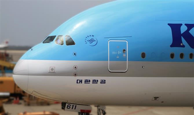 Korean Air opera voos no destino