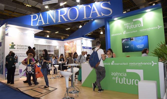 Estande PANROTAS na Abav Expo de 2017 também contou com as palestras do projeto Agência do Futuro