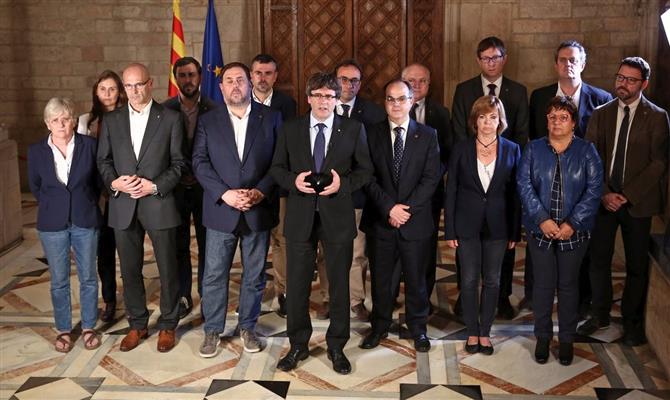 O presidente catalão Carles Puigdemont se pronunciou após o referendo