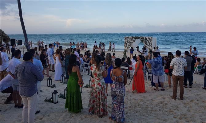 Agentes puderam acompanhar de perto a organização e a realização de um casamento na Praia Bavaro, do Grand Palladium Punta Cana