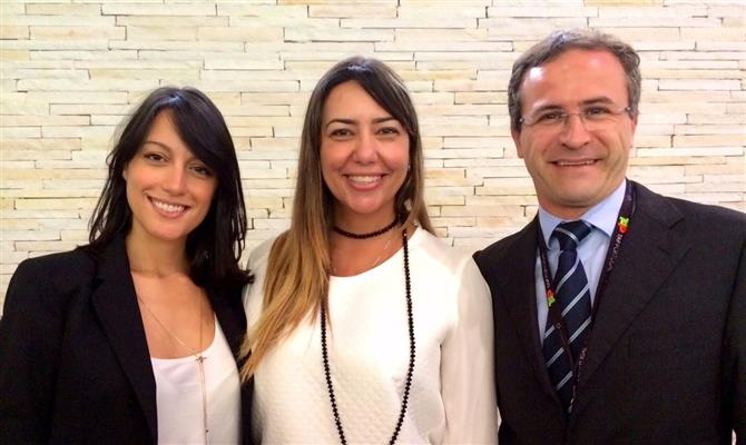La Torre Resort: a nova gerente comercial nacional Cinthya Costa entre a diretora comercial Renata Righi e o diretor geral Luigi Rotunno