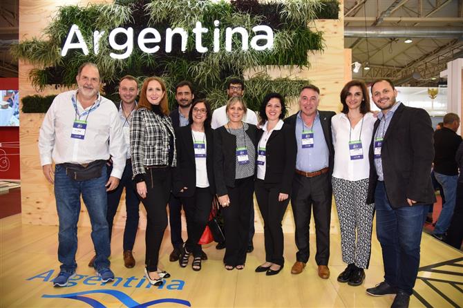 Argentina como sempre em grande volume de expositores no Festuris, já que o Sul do Brasil é um dos principais mercados para o Inprotur