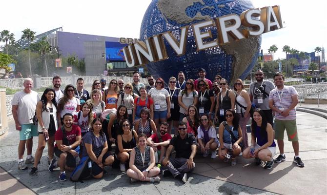 Universal Studios e Island of Adventure ocuparam a tarde e noite dos participantes em Orlando