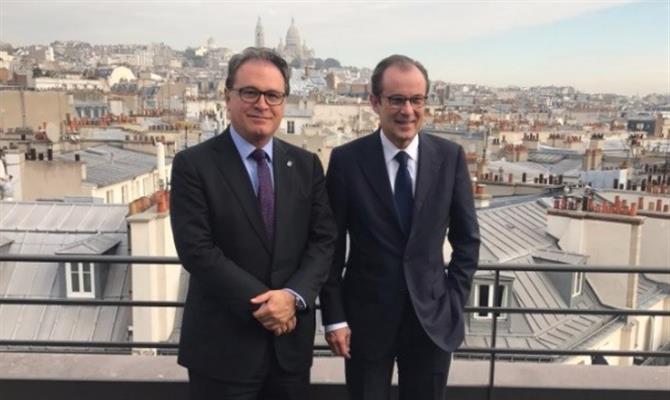 Presidente da Embratur, Vinicius Lummertz, e o presidente da Atout France, Christian Mantei.