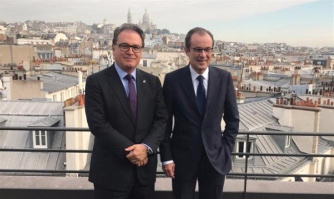  Presidente da Embratur, Vinicius Lummertz, e o presidente da Atout France, Christian Mantei.