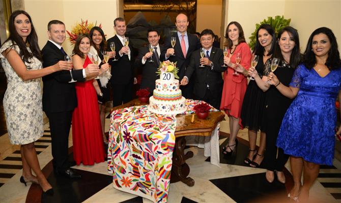 Comemoração contou com diretores globais e equipe responsável pelo Brasil na Aeromexico