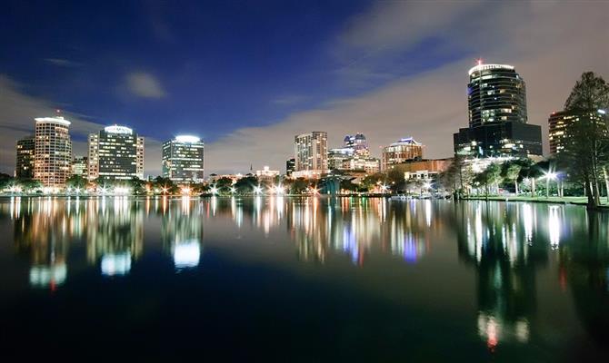 A cidade de Orlando, um dos destinos mais visitados por brasileiros