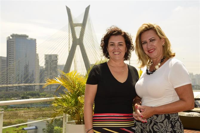 Patricia Thomas e Viviânne Martins, da Academia de Viagens Corporativas