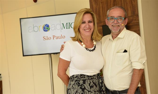Viviânne Martins e José Marques, da Academia de Viagens Corporativas, trouxeram temas do setor de Mice 