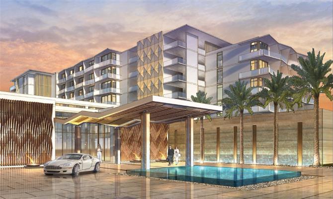 Projeção de hotel Hilton em Cancun<br><br>