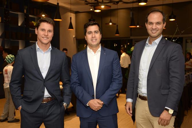 Time de vendas da Accor Hotels: Emanuel Albuquerque, Paulo Frias e Marcus Simões