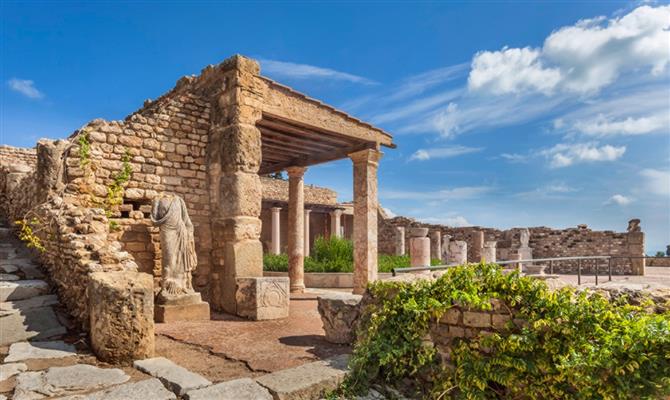 <br>ruínas da antiga Cartago