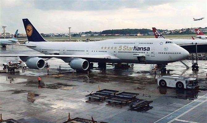 Os voos LH507/26 Guarulhos-Frankfurt e o LH506/27 Frankfurt-Guarulhos foram cancelados, por exemplo