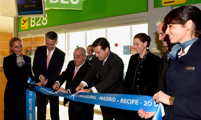 Inauguração do voo entre Madri e Recife
