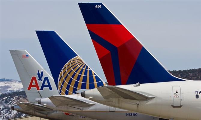 American, United e Delta dominam a aviação comercial dos Estados Unidos há décadas