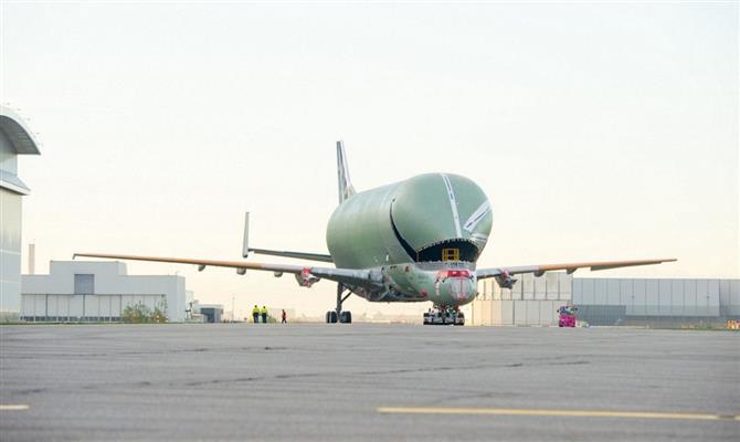 Aeronave será capaz de transportar duas asas de um A350 em único voo, contra uma asa por vez do modelo antigo, o Beluga ST
