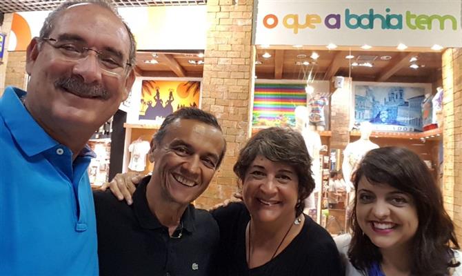 Marcus Mota, Marcos Almeida, Mena Mota e Renata Maida: os diretores da Grou com os novos reforços do receptivo