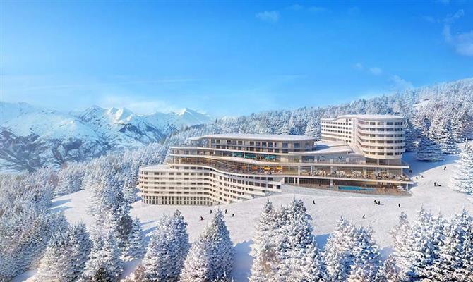 O Les Arcs Panorama, estância de esqui na França inaugurará em dezembro deste ano
