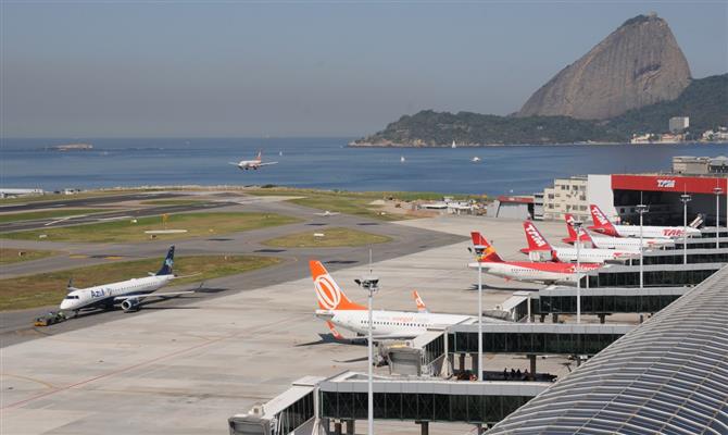 Aeroporto Santos Dumont, no Rio de Janeiro, é um dos mais movimentados do Brasil