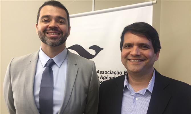 Edmilson Romão, presidente da Abav-SP; e Adriano Pereira, VP da entidade
