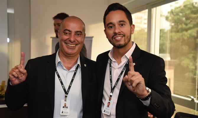Fábio Costa, gerente regional, e Thiago Assis, gerente comercial do interior de SP da Intermac