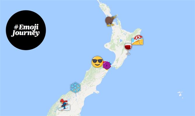 Página inicial da plataforma Emoji Journey