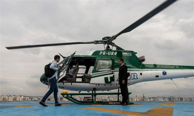 Plataforma que disponibiliza voos de helicópteros em São Paulo terá viagens entre Itaim Bibi e Aeroporto de Guarulhos aos sábados