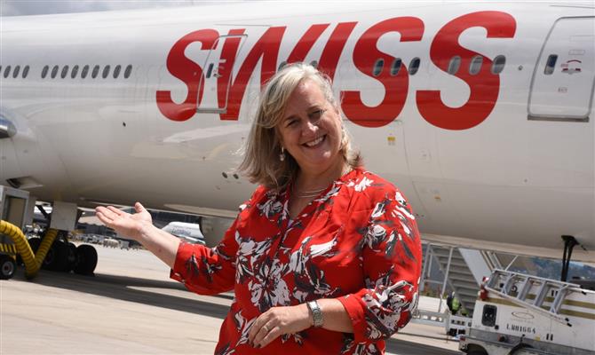 Annette Taeuber, diretora da Swiss e Lufthansa no Brasil