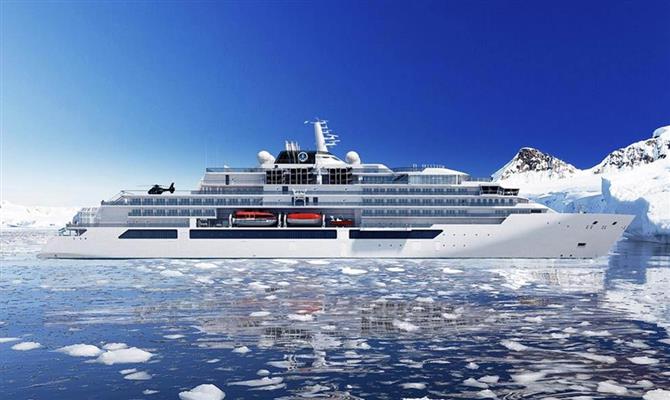 Projeção da nova embarcação da Crystal Cruises