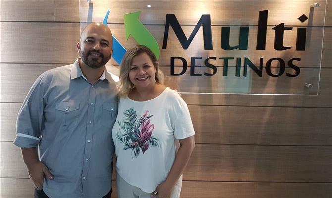 Tiago Nascimento e Eliane Carvalho são os reforços do departamento comercial da operadora