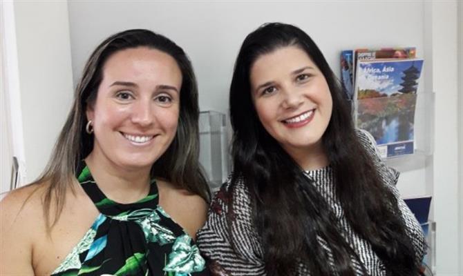 Adriana e Elaine, as duas novas consultoras da Agaxtur em Santos
