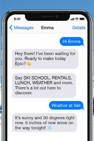 Emma vai atender via SMS, mas deve ser integrada ao Facebook e também ao aplicativo oficial de Vail
