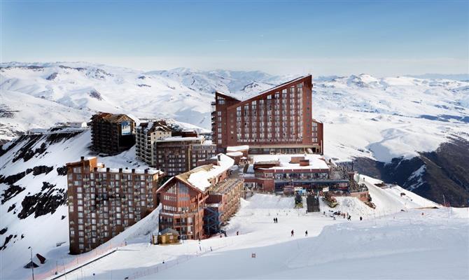 Valle Nevado Ski Resort, na Cordilheira dos Andes chilena