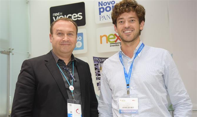 Nuno Veríssimo, gerente de Negócios da Tui Portugal, e Andrea Mattei, gerente de Plataforma e Produtos da Tui América Latina