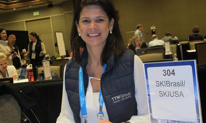 Carol Sagioro (Ski Brasil) é uma das representantes do Brasil no evento norte-americano