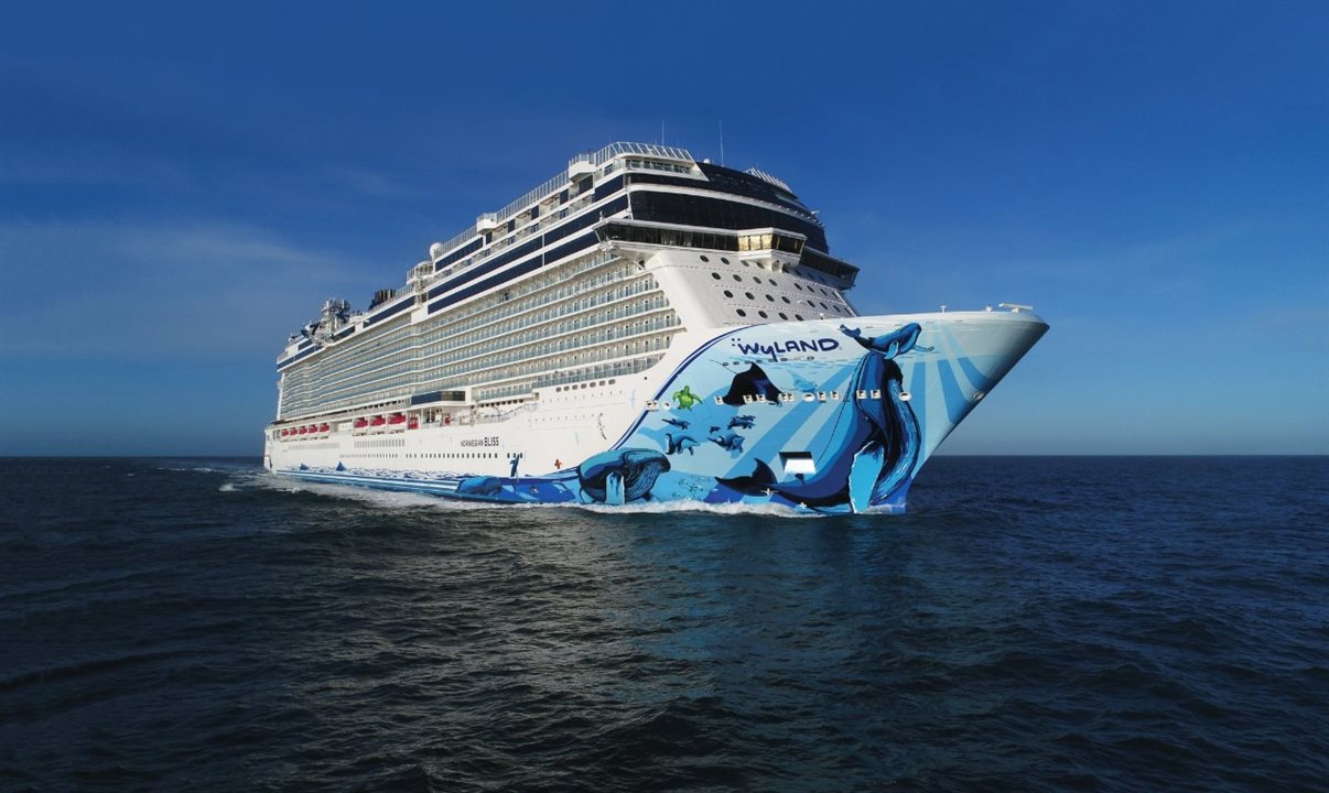 O Norwegian Bliss navegará para o Alasca a partir de agosto