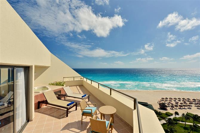 Vista de uma das suítes do Iberostar Cancún Golf and Spa, que vai ampliar sua capacidade até dezembro