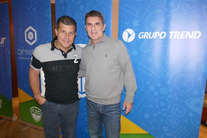 Luis Paulo Luppa e Mario Antonio, da Trend, durante o Amigos da Trend, em Porto Alegre