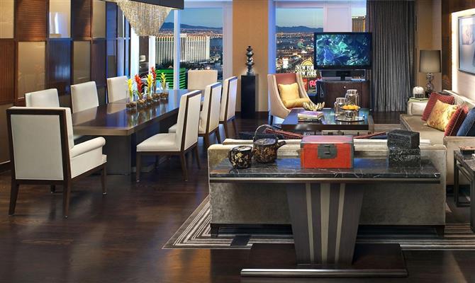A Penthouse Suite do Mandarin Oriental Las Vegas