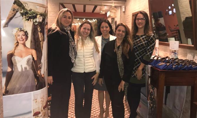 Keila Caldas (Orinter), Fernanda Demétrio (Mundo Destinos), Melisa Alvarez (RCD Hotels), Tuca (Anália Franco Turismo) e Beatriz Barbosa (RCD Hotels)