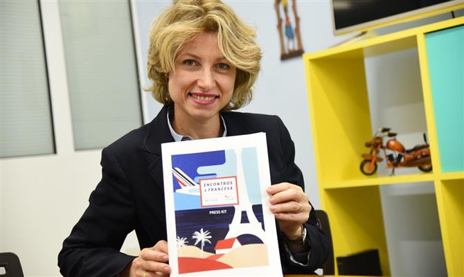 A presidente da Atout France na América do Sul, Caroline Putnoki, também mudou o logo e a comunicação visual do evento