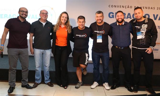 Bruno Yasumura (Avianca), Fabio Mader (diretor de Aéreo e Marítimo da CVC Corp), Renata Pestana (Gol Linhas Aéreas), Luis Paulo Luppa (diretor geral do Grupo Trend), Reginaldo Oliveira (Trend), Thiago Oliveira (CVC Corp) e Augusto Meo (Trend)